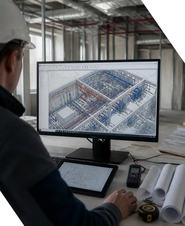Создание BIM модели инженерных сетей для объектов в Михайловке